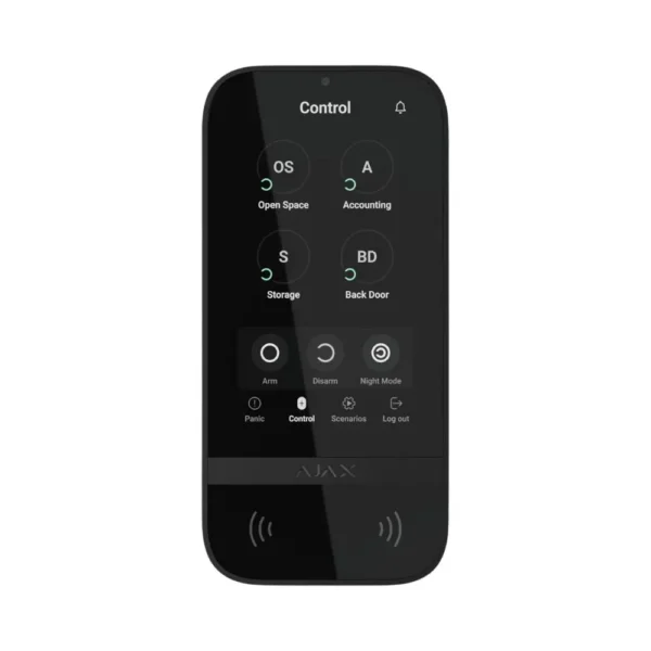 Ajax KeyPad TouchScreen Black - ENS Security 58472.148.BL3 | Cloud 504 Technologies
