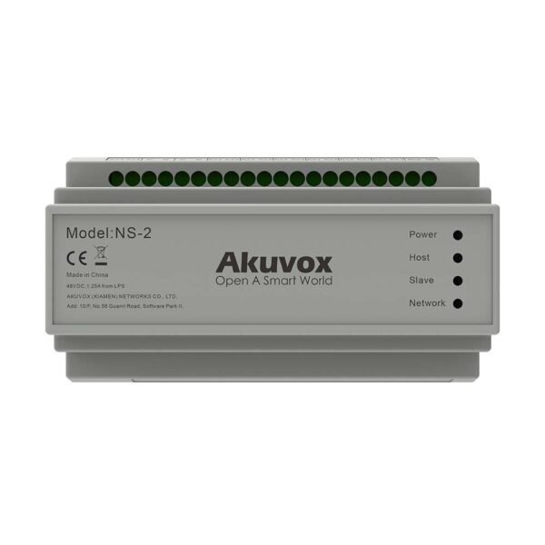 Akuvox NS-2 2-Wire IP Network Switch 6 Terminals 48VDC - Cloud 504 Technologies