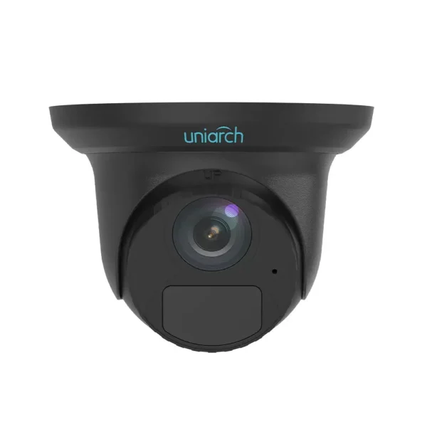 Uniview IPC-T124-APF28KLM-BK 4MP Turret Camera with 2.8mm Fixed Lens - ENS Security